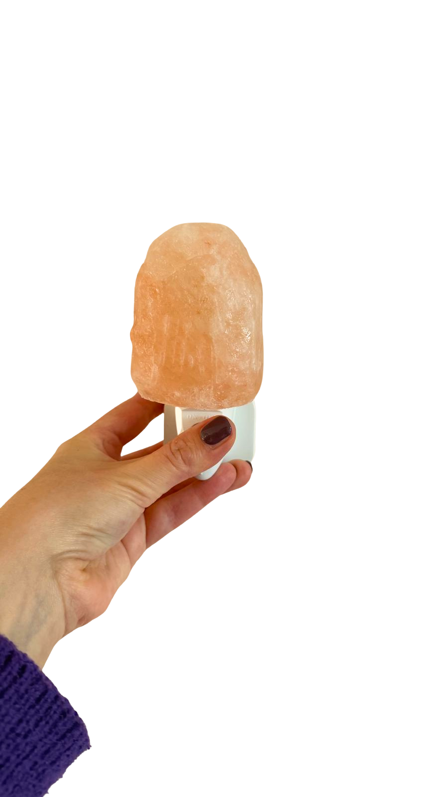 Dubbel Zen Himalayazout nachtlampje | rots (oranje)